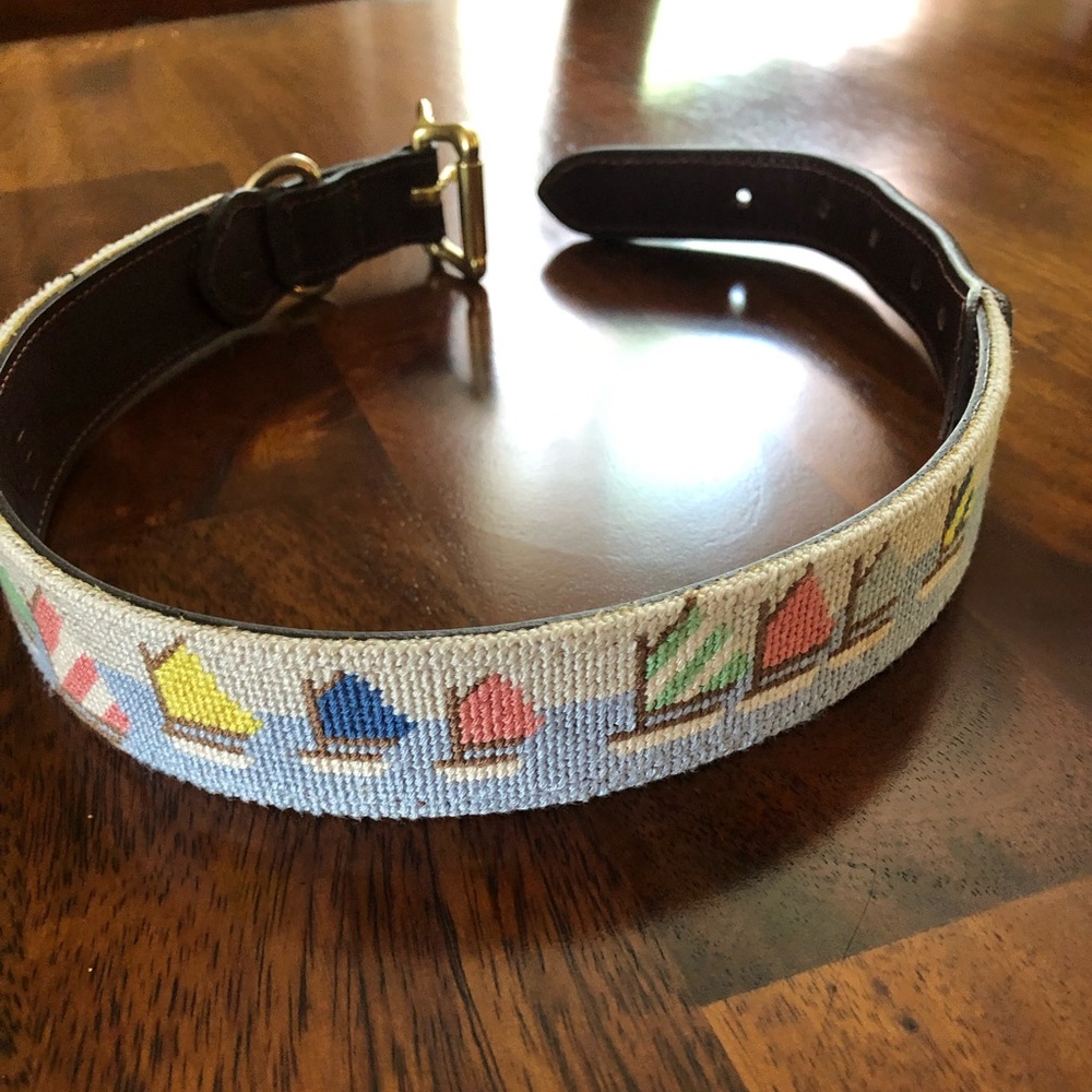 Harding Lane Dog Collar, Never worn, Size Large, Nautical Theme